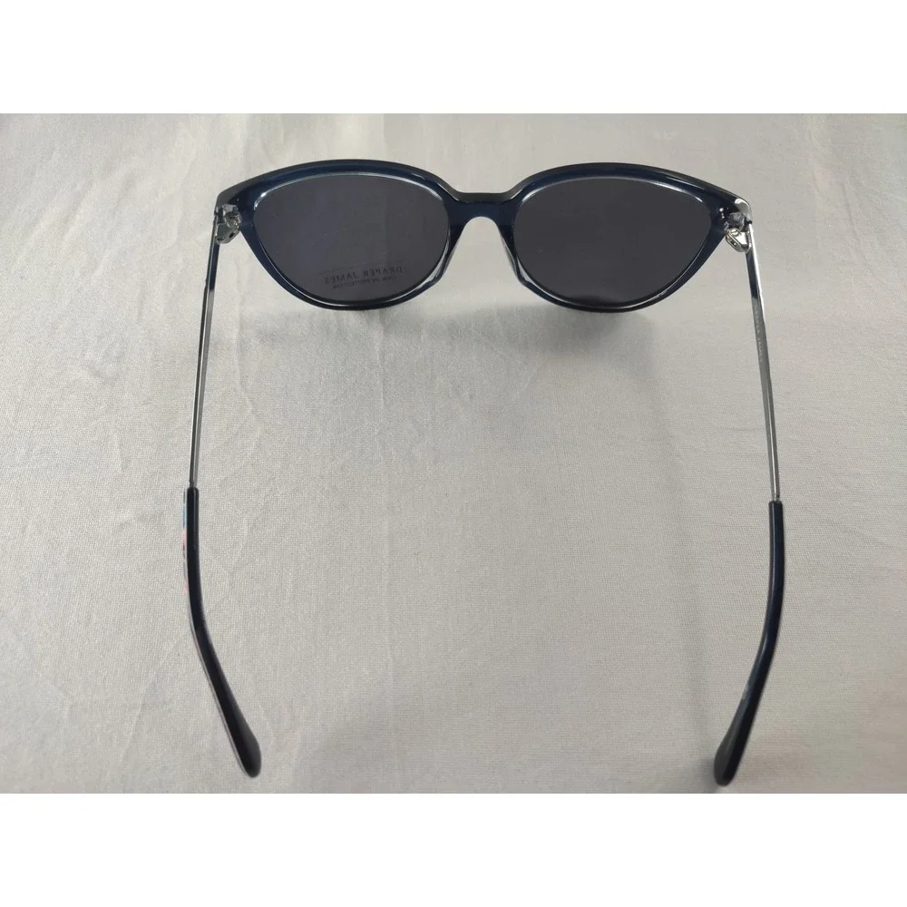 Draper‎ James DJ7038 Sunglasses Indigo Blue Floral 56-17-140 Women's New In Case